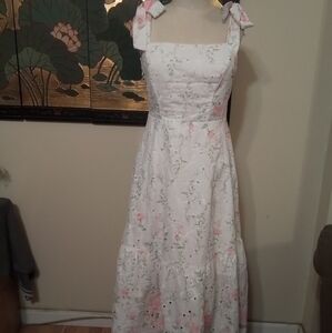 SHEIN Embroidered Woman's Sundress Dress Size Small Preownex